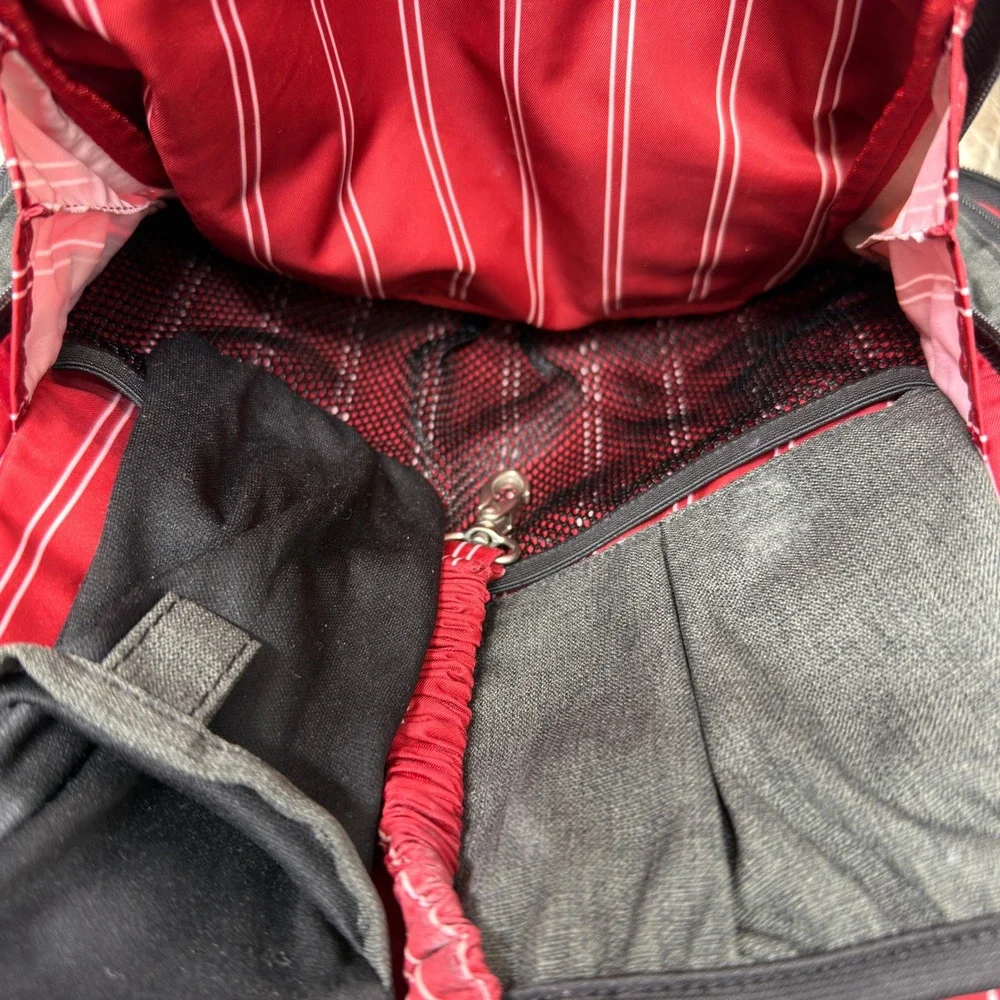 Ju-Ju-Be Gray Backpack Diaper Bag Travel‎ Organizer Multi-Pocket